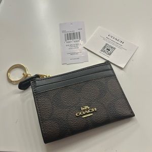 coach signature c mini skinny ID and coin case
